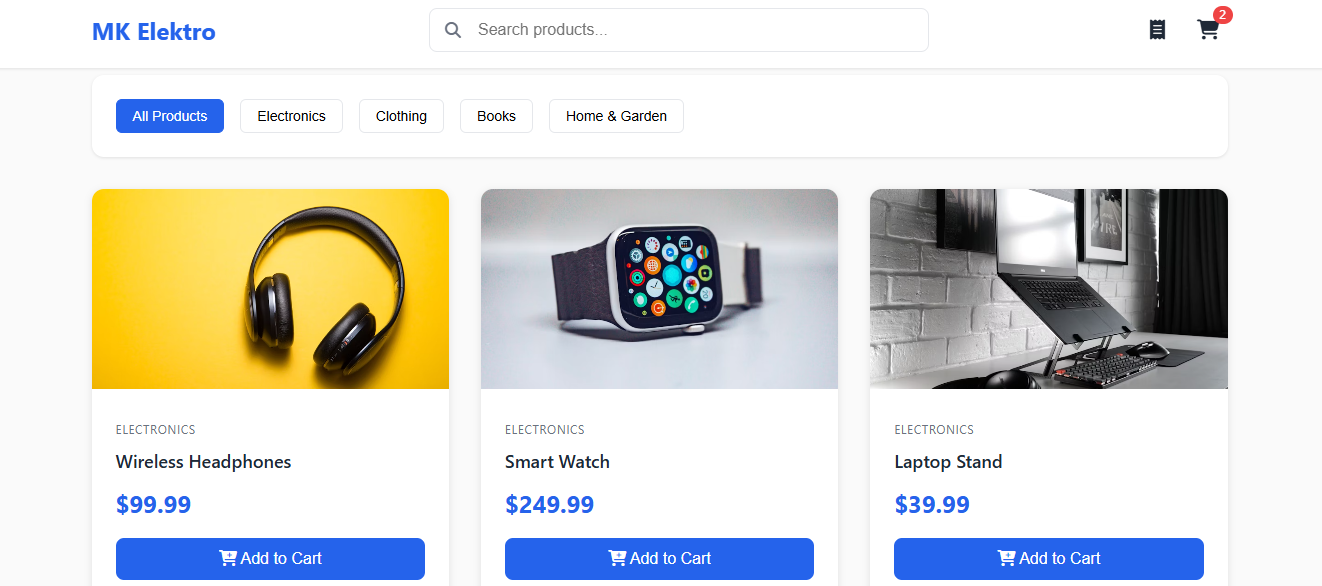 Ecommerce Electronic Website - Platform e-commerce electronik dengan  fitur lengkap seperti payment gateway, inventory management, dan sistem review produk